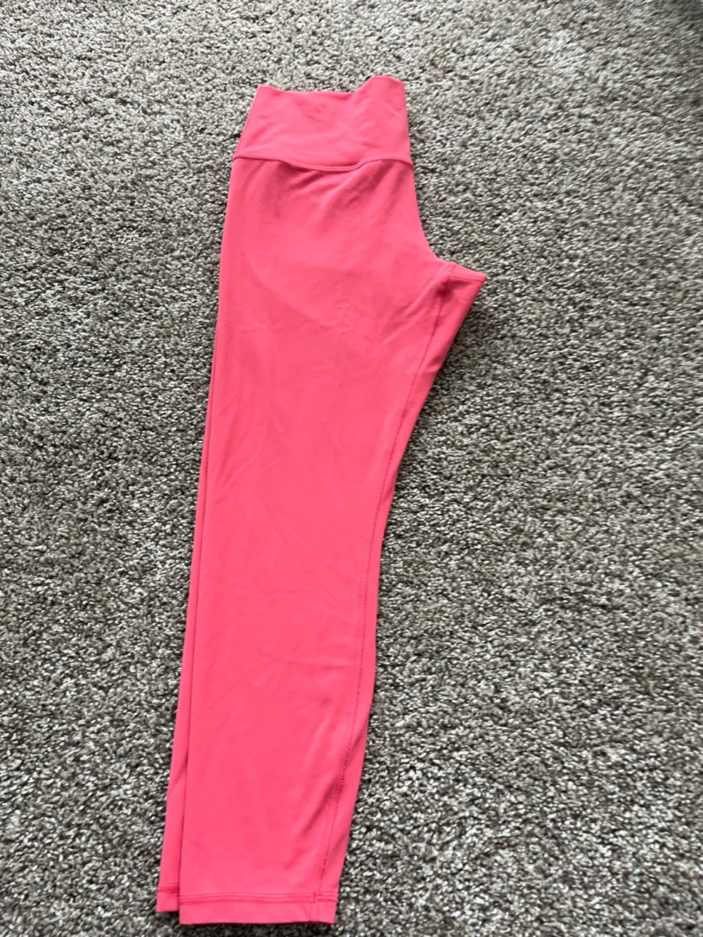 Athleta women’s Bright Coral Athleta transcend 7/8 Leggings